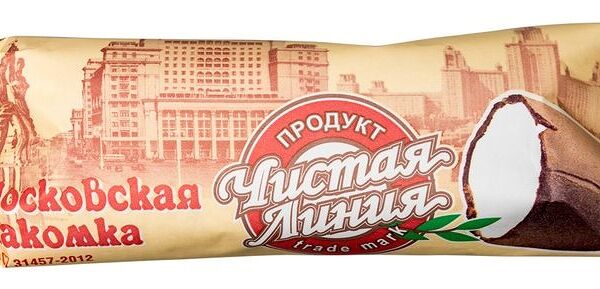 Пломбир Чистая Линия Московская лакомка 12%, 80г