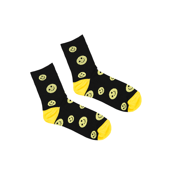 Носки мужские с рисунком RS Смайлики R090 р.40-44 Черный 1 пара