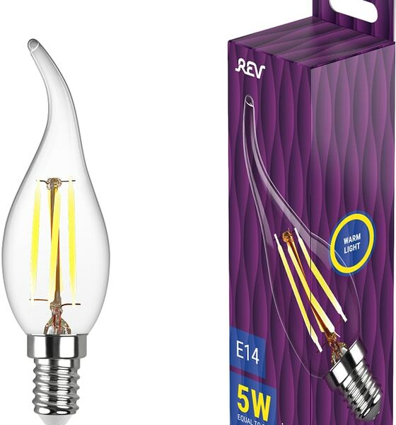 Лампа светодиодная REV Filament Теплый свет E14 5Вт