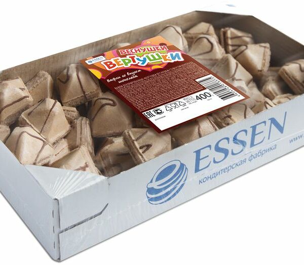Вафли Эссен Продакшн Вертушки-веснушки шоколад, 400г