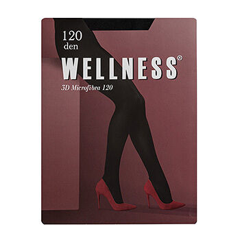 Колготки Wellness 3D Microfibra 120 den цвет черный, размер 2,  Россия