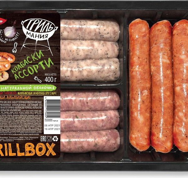 Ассорти колбасок Самсон Grillbox 400г