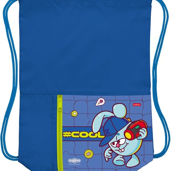 Мешок для сменной обуви Hatber Смешарики 2 отделения 34*41см