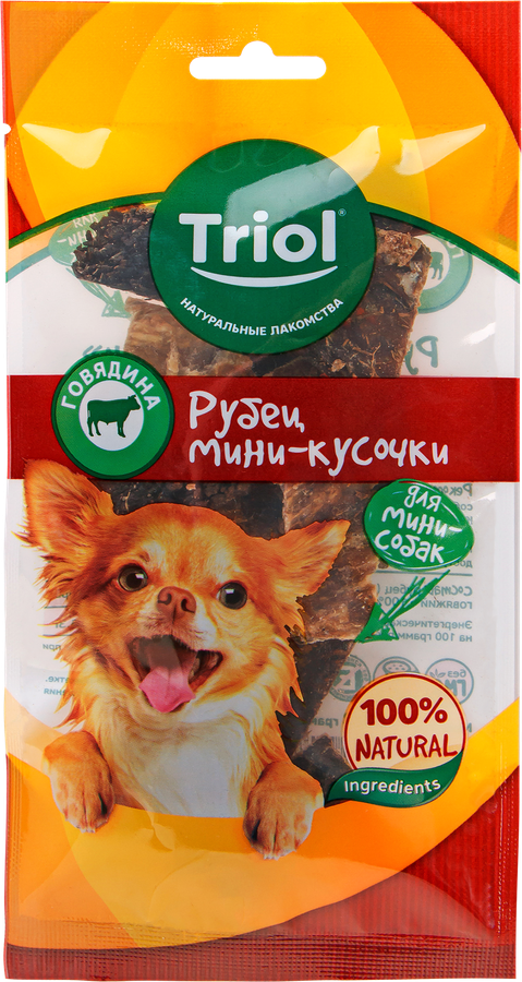 

Лакомство для собак Triol рубец говяжий мини-кусочки 25 г