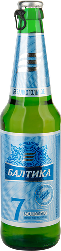 Пиво светлое безалкогольное Балтика Экспортное N7 пастеризованное