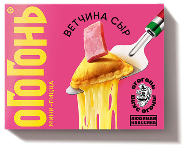 Мини-пицца Огогонь Ветчина-сыр зам, 250г