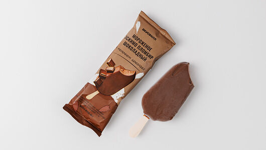 Эскимо шоколадное в молочном шоколаде