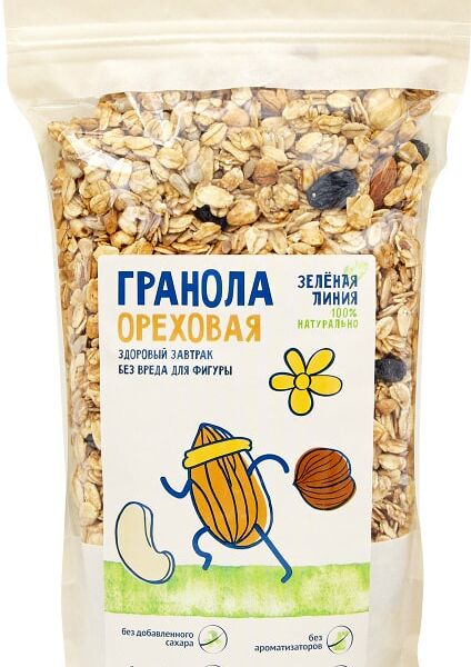 Гранола Зелёная Линия Ореховая 300 г