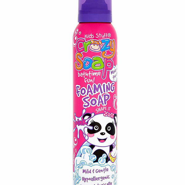 Мусс-пена Kids Stuff для детских забав и купания в ванной розовая