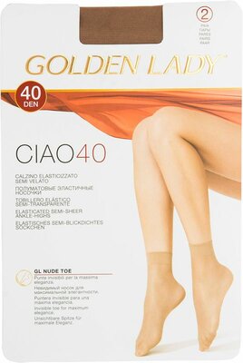 Носки женские Голден Леди (Golden Lady) Чао 40 Ден Дыня (Ciao 40 Den Melon) 2 пары