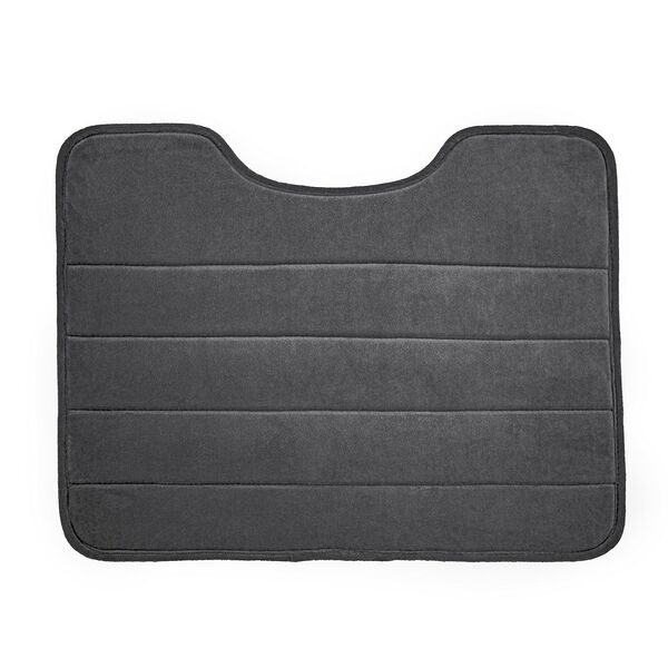 Коврик для туалета Вилина Велюр, 50х50 см, чёрный