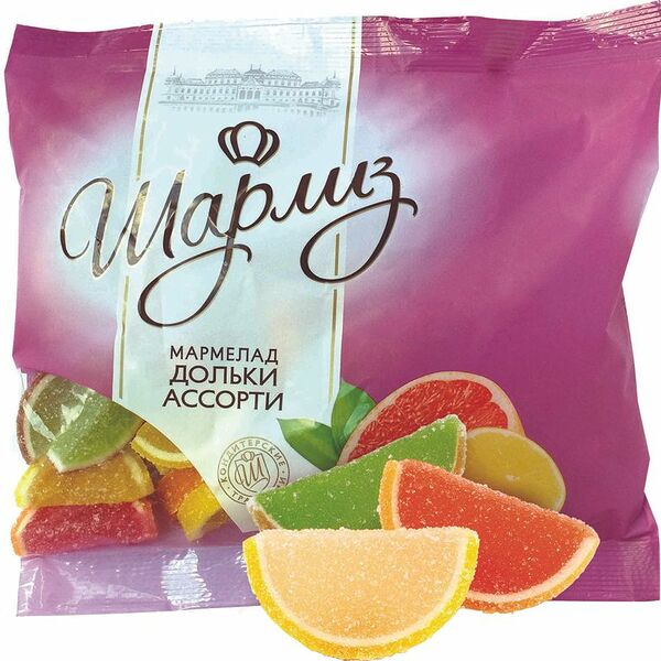 Мармелад Сладоград желейный ассорти дольки, 300 г