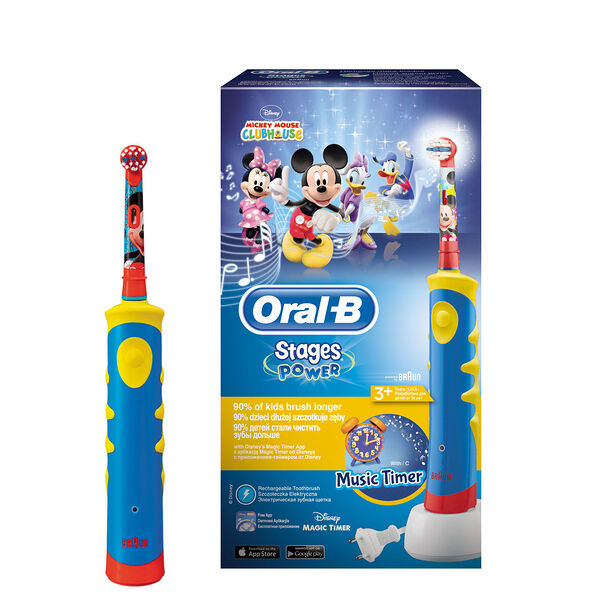 ORAL_B Электрическая зубная щетка детская Mickey for Kids D10.513К (тип 4733)
