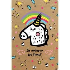 Блокнот Единорог А6 96 л   твердая ламинир обложка соффтач с выборочным лакир 3168