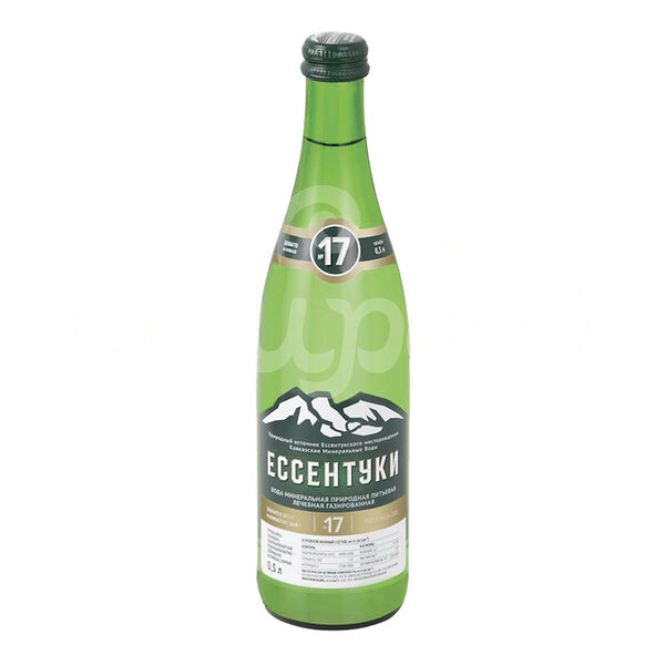 Вода Минеральная Ессентуки №17 0.45л Лечебно столовая газ ст/б