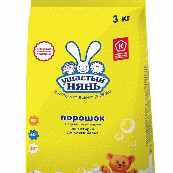 Порошок стиральный Ушастый нянь детский 3кг
