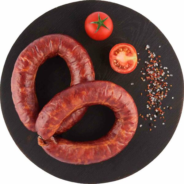 Колбаса полукопченая Глобус в вакуумной упаковке, вес