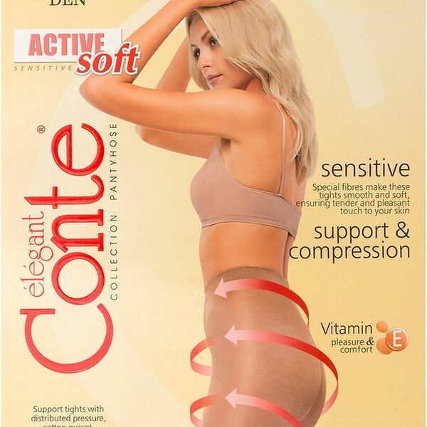 Колготки женские CONTE Active 40 den nero 2