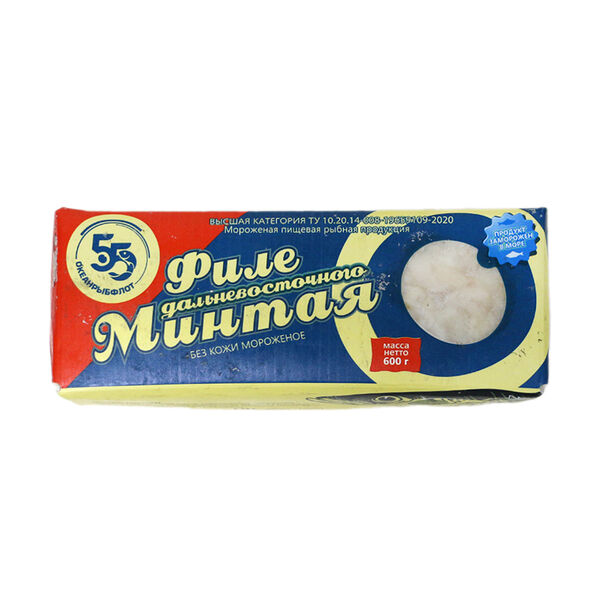 Минтай дальневосточный Океанрыбфлот с/м филе карт/уп 600г