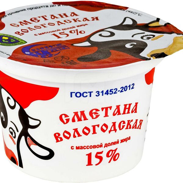 Сметана Северное Молоко Вологодская 15%