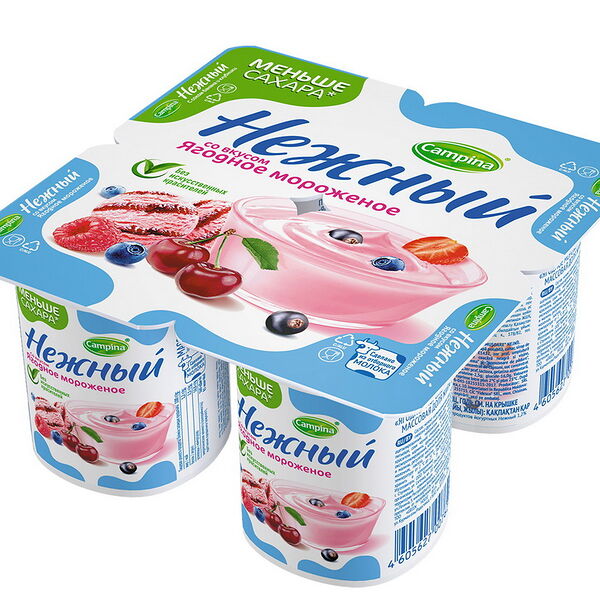 Продукт йогуртный НЕЖНЫЙ жир. 1.2% со вк 