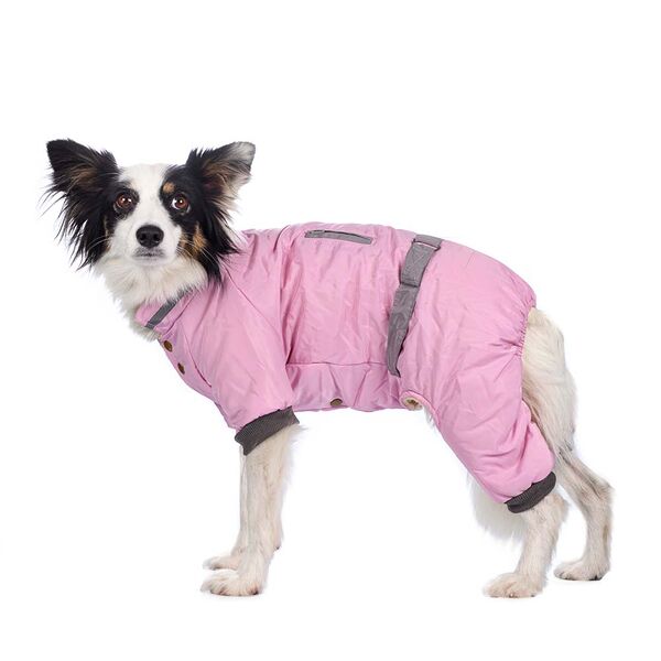 Комбинезон с поясом для собак 3XL розовый (девочка)