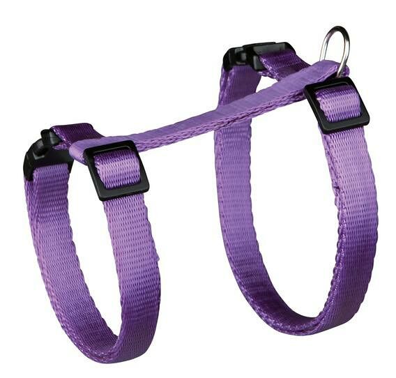 Шлейка для кошек с пластиковыми креплениями 26-43 см/10 мм