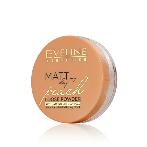 Рассыпчатая пудра для лица Eveline Matt my day Peache