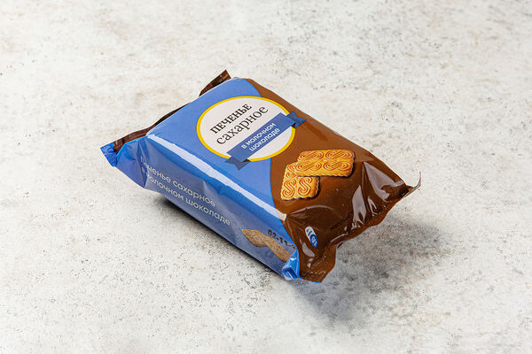 Печенье сахарное в молочном шоколаде