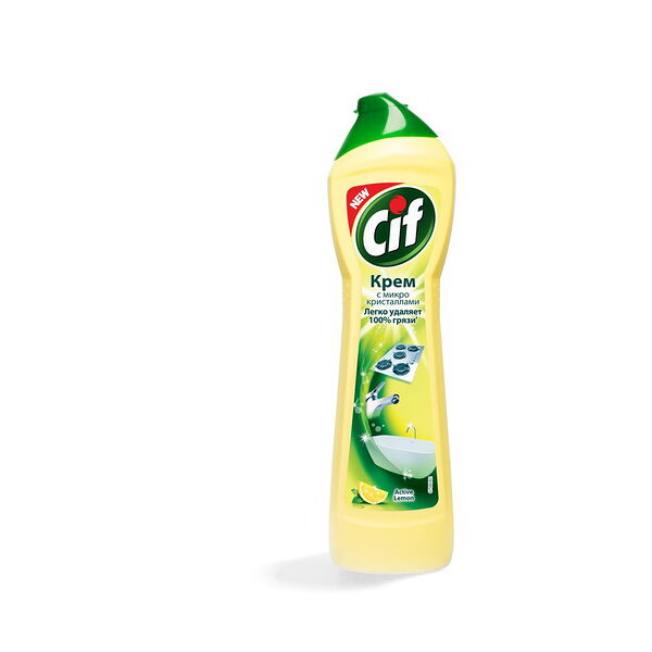 Чистящий крем CIF Актив Лимон 500 мл/ 720г