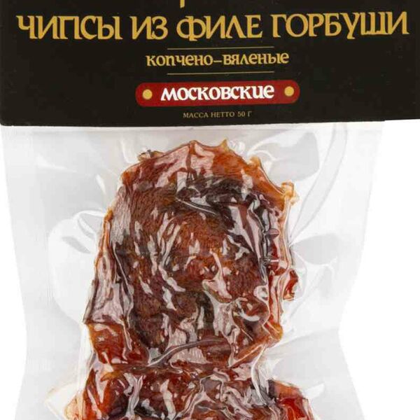 Чипсы из филе горбуши Афанасий Московские копчёно-вяленые