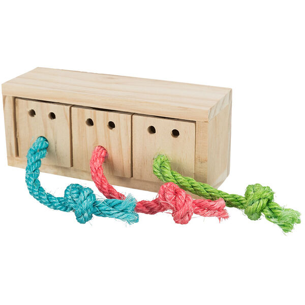 TRIXIE Игрушка для грызунов Куб для лакомств дерево 16×6×7см