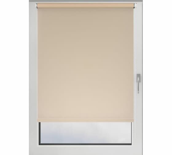 Штора рулонная Prakto Glasgow, 80х160 см, экрю