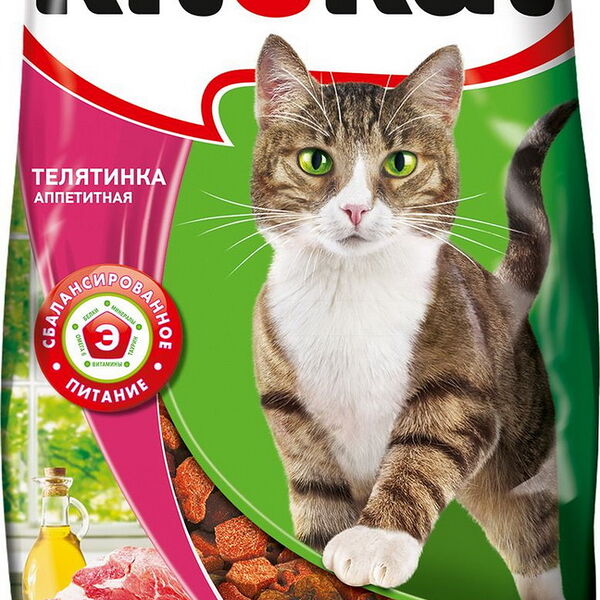 Китекат Корм аппетит. телятинка х10 вес 800г имп. ОДО 