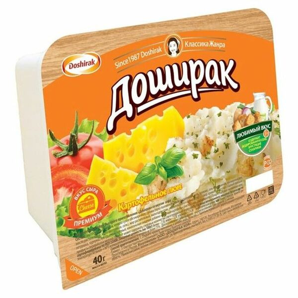 Пюре Доширак картофельное со вкусом сыра, 40г