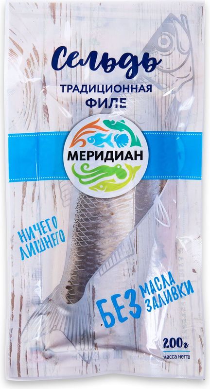 

Сельдь Меридиан традиционная филе 200 г