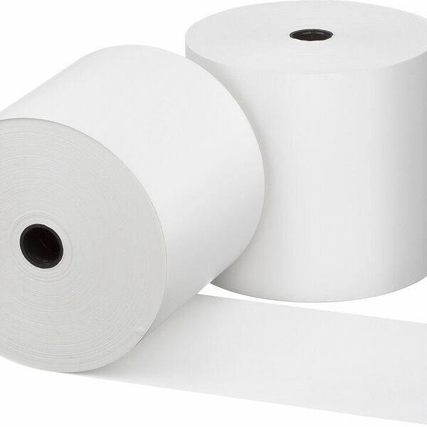 Чековая лента из термобумаги Promega 80 мм (диаметр 71-73 мм, намотка 80 м, втулка 12 мм, 4 штуки в упаковке)