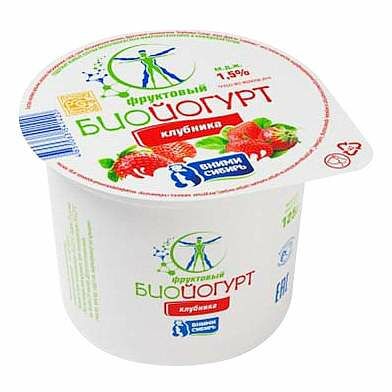Биойогурт ВНИМИ-Сибирь Клубника 1,5%