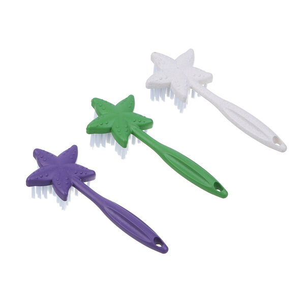 Vetta щетка звезда с длинной ручкой, полипропилен, полиэтилентерефталат, 19,5х7,5х3,5 см, 3 цвета