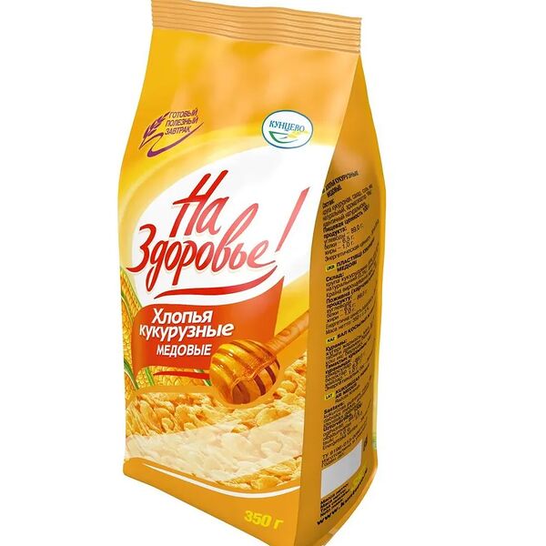 Хлопья кукурузные На Здоровье Медовые