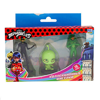 Фигурки Miraculous Miraculous Вайзз, Суперкот, Карапас 3 шт., Китай