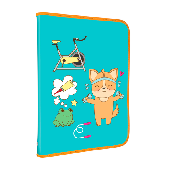 Папка для тетрадей Colorio А4, на молнии, в ассортименте