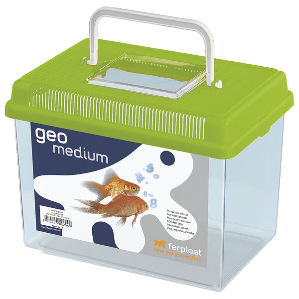 Ferplast пластиковая переноска-террариум для рыб и грызунов Geo Medium (с крышкой)