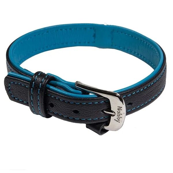 Ошейник для собак Nobby PACIFIC 47см 22/25 мм кожа, бирюзовый