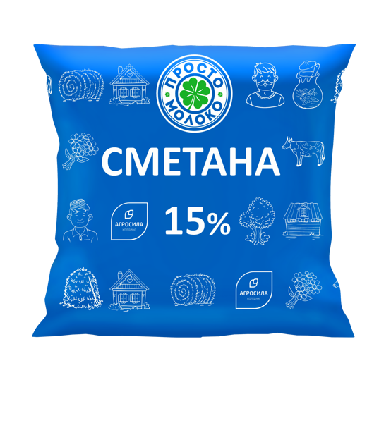 Сметана Просто молоко 15%