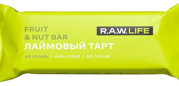 Батончик R.A.W. LIFE орехово-фруктовый Лаймовый тарт 47г