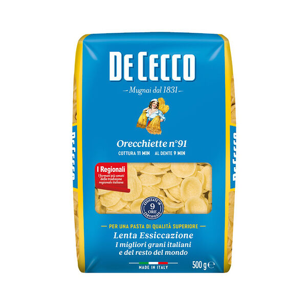 Изделия макаронные De Cecco из тв сорт пшеницы Ореккьетте №91 500г