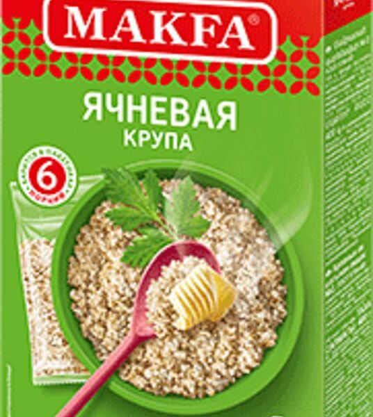 Крупа ячневая Makfa  400г в пакетиках 6х66.6г