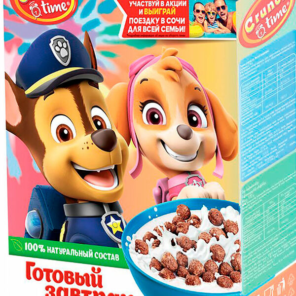 Шарики Crunch Time кукурузные шоколадные