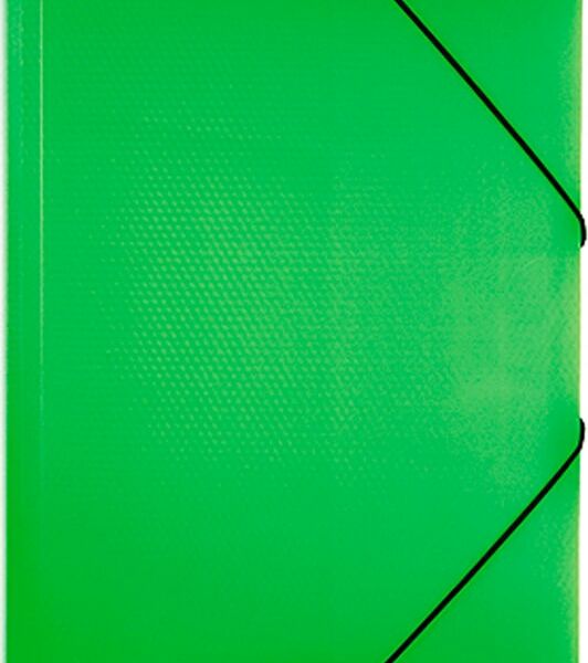 Папка Hatber HD Diamond Neon с клапанами А4 зеленая